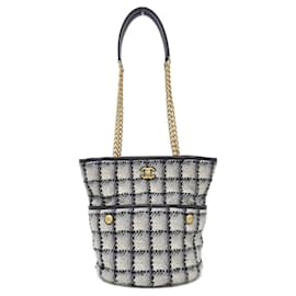 Borsa a Spalla Chanel Beige, Nero e Grigio