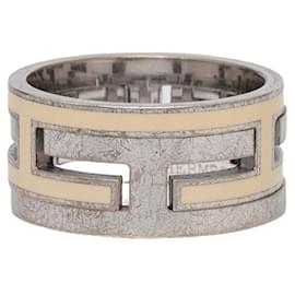 Hermes Move H Band Ring in Silver - Hermès