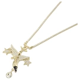 Collana in cristalli neri e oro Chanel