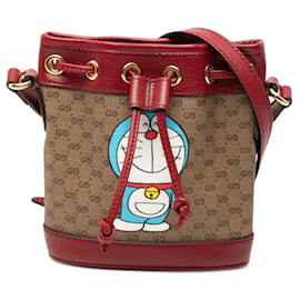 Borsa a secchiello Mini GG Supreme Gucci x Doraemon