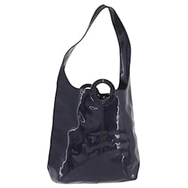 CELINE Circle Schultertasche Vinyl Navy Auth gh2044 - Céline