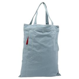 PRADA Sports Line Tote Bag Canvas Hellblau Silber Auth 185264