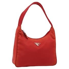 Pochette PRADA in nylon rosso argento 184627A - Prada