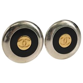 Orecchini CHANEL COCO Mark in metallo color argento CC Auth 183120M