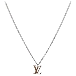 Collana LOUIS VUITTON LV Initials 18K Oro (750) Oro Bianco Autentica 184383SAV - Louis Vuitton
