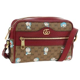 Borsa GUCCI Collaborazione Doraemon Micro GG Supreme PVC Beige 647784 Auth 184387M
