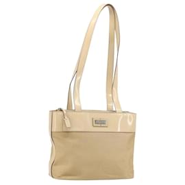 CELINE Tote Bag Canvas Beige Gold CC Auth ti3959 - Céline