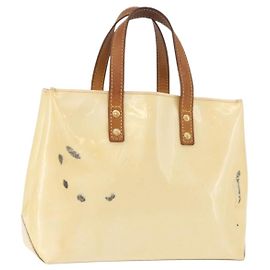 LOUIS VUITTON Borsa Monogram Vernis Reade PM Perle M91336 LV Auth bs35535