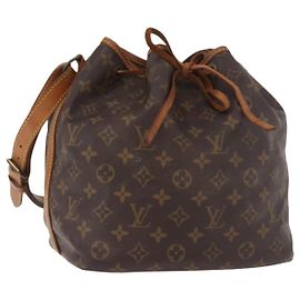 LOUIS VUITTON Monogram Petit Noe Schultertasche M42226 LV Auth 183336A