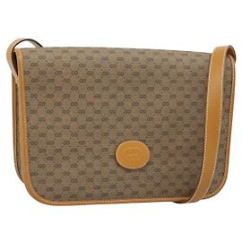 Borsa a Spalla GUCCI Micro GG Supreme PVC Beige Gold 001 104 0915 Auth ki6679A