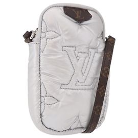 LOUIS VUITTON Pochette Téléphone Monogram Pillow Bag Argent M81716 LV Auth am11853SAM