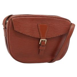 LOUIS VUITTON Epi Jeune FilleMM Shoulder Bag Marrone M52153 LV Auth 184798
