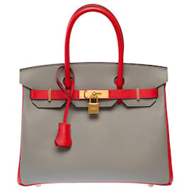 Borsa HERMES Birkin 30 in Pelle Grigia - 103649 - Hermès
