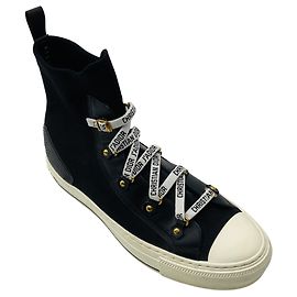 Sneaker alte in maglia tecnica e pelle Black Walk'n'Dior Christian Dior