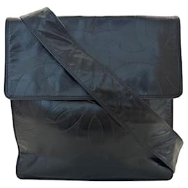 Borsa a tracolla Chanel in agnello nero