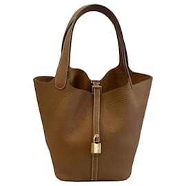 Hermès Picotin Lock 22 Borsa in pelle Gold