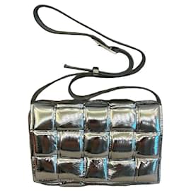 Borsa a tracolla Bottega Veneta Cassette in argento