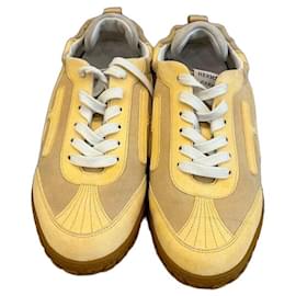 Hermès Jet Sneakers Giallo Scamosciato