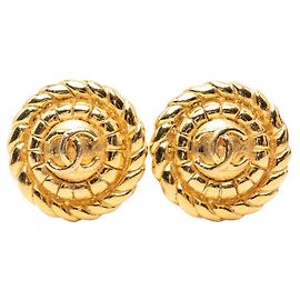 Boucles d'oreilles rondes Chanel Coco Mark