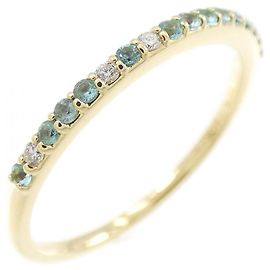 Autre Marque Sirena Azzurro Au750 Turmalin Diamantring