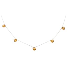 Autre Marque Collana in Oro Giallo Au750 3.0CT Citrino
