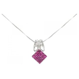 Au750 Ruby Diamond Necklace - Autre Marque