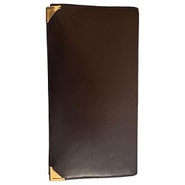 Brown leather card holder Yves Saint Laurent