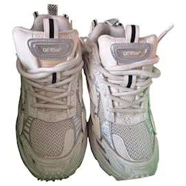 Off-White Sneakers in pelle e mesh bianco - Off White