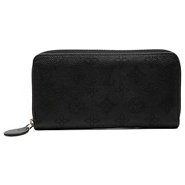 Cartera larga Zippy Monogram Mahina negra Louis Vuitton