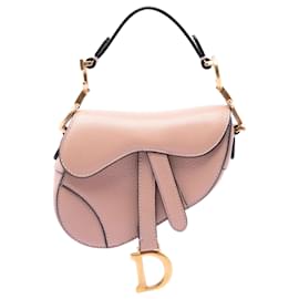 Borsa Saddle Dior in micro pelle di capra marrone