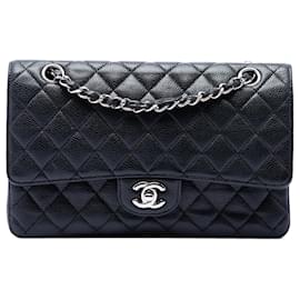 Chanel Black Medium Classic Caviar Double Flap