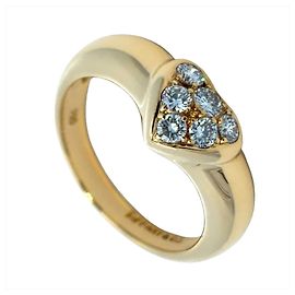 Tiffany & Co. Friendship Heart Pavé Ring aus 18K Gelbgold