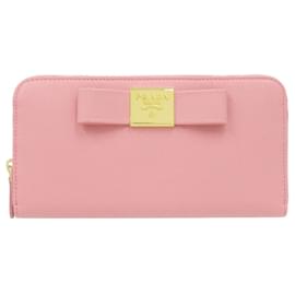 Cartera larga de piel Saffiano Prada