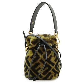 Borsa a secchiello mini Fendi Zucca Montresor