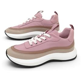 Hermès SNEAKERS HERMES GRAMME H232115Z 39 IN TELA E PELLE