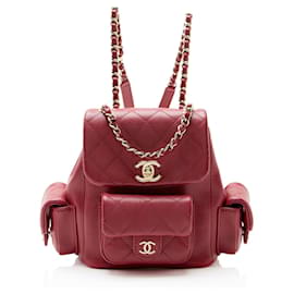 Chanel Duma Small Rucksack aus Caviar-Leder