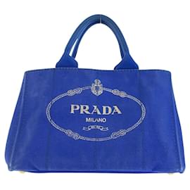 Prada Canapa Canvas Tote Bag