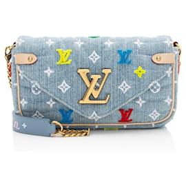 Pochette New Wave in denim Louis Vuitton