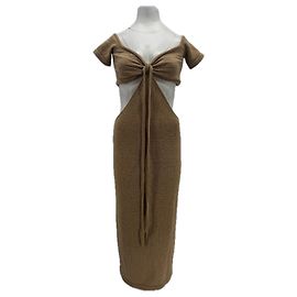 Robe en maille beige Cult Gaia en coton