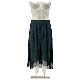 Gonna stampa leopardata kaki e nero - Zadig & Voltaire