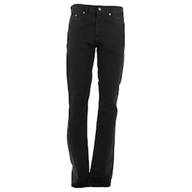 Saint Laurent Jeans aus schwarzer Baumwolle