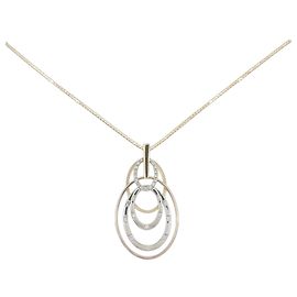 Autre Marque Collana con Diamanti Au750/PT900/Au750
