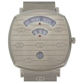 Gucci Grip Uhr aus Edelstahl