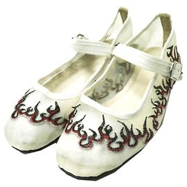 Autre Marque Scarpe Kung Fu in tulle ricamato Mrs ROSE