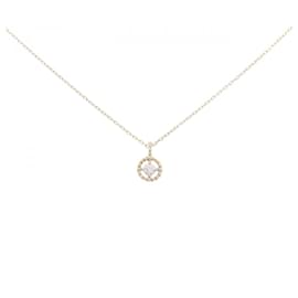 Autre Marque Collana in oro giallo K10 e diamanti Ponte Vecchio