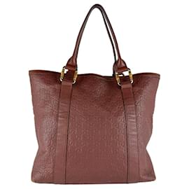 Borsa Tote Gucci in pelle marrone