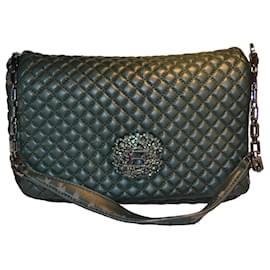 Steppgeschultertasche in grün - Ermanno Scervino