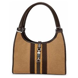 Borsa a spalla Hobo jackie Gucci in tela e pelle