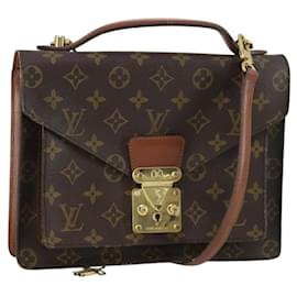 LOUIS VUITTON Borsa Monogram Monceau 28 M51185 LV Auth ka1298A