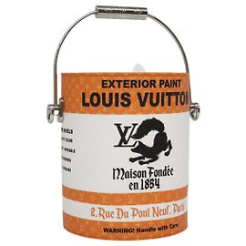 LOUIS VUITTON LV Painted Can Shoulder Bag PVC Leather Orange M81590 Auth 94068SM